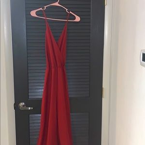 Spaghetti strap Flare dressy romper!